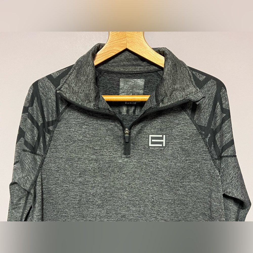 TAHARI 1/4 Zip ATHLETIC Top PULLOVER Sport SHIRT
